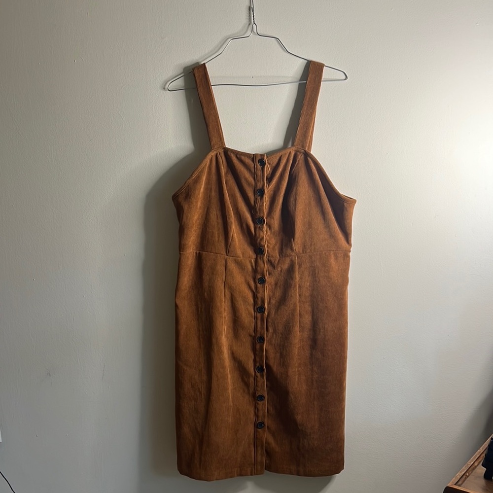 Brown Corduroy Dress